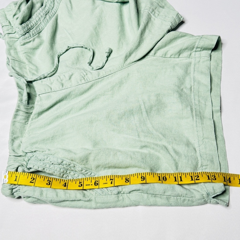 Briggs‎ Seafoam Green Linen Shorts Size Large - Picture 13 of 15